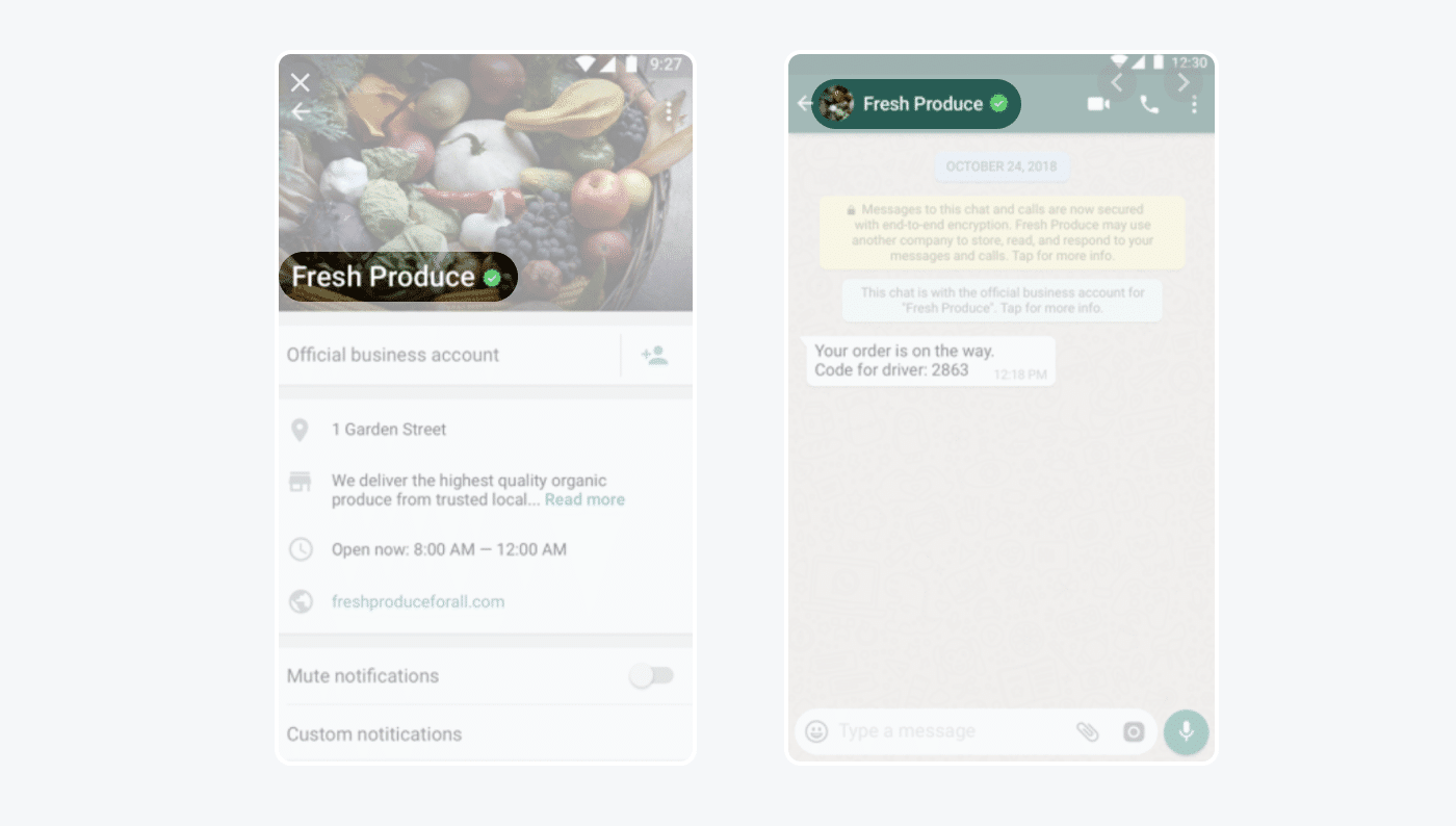 Appling for an official WhatsApp Business account status Appling for an official WhatsApp Business account status (optional)