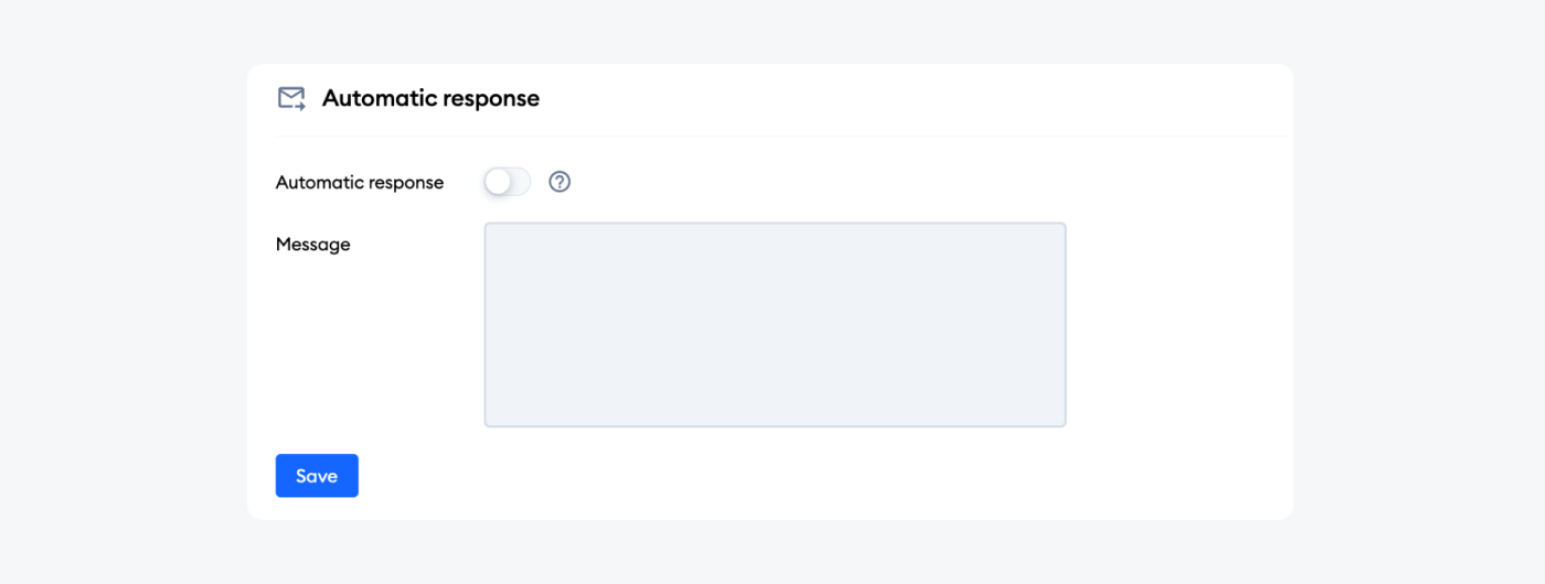 setting the automatic responses feature setting the automatic responses feature