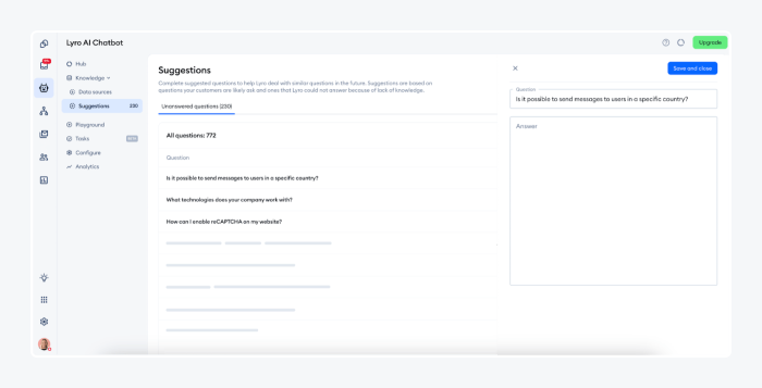 example of interactions with users example of interactions with users