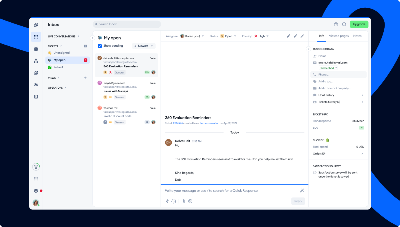 User friendly interface example User friendly interface example