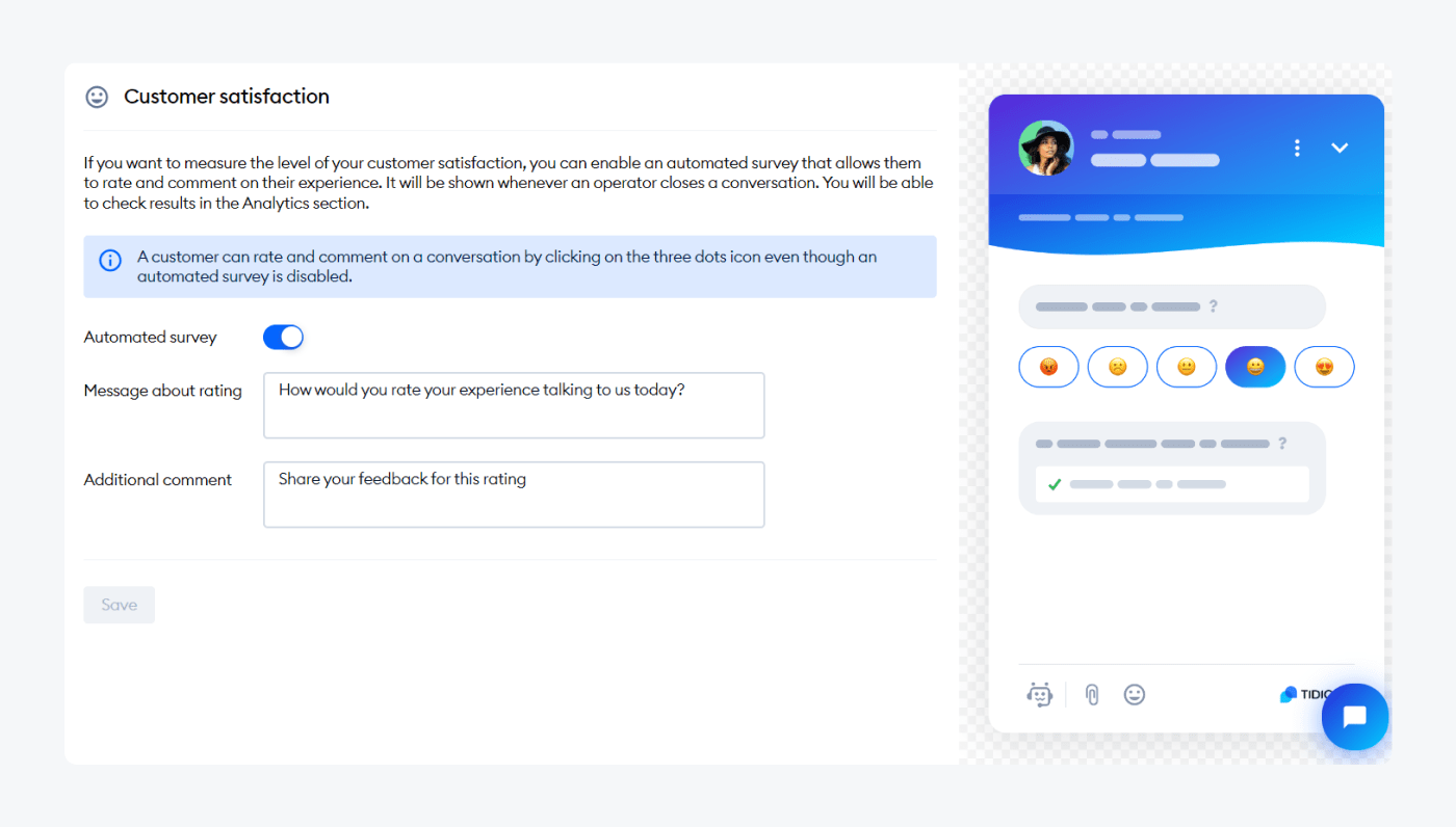 customer satisfaction setting up example customer satisfaction setting up example