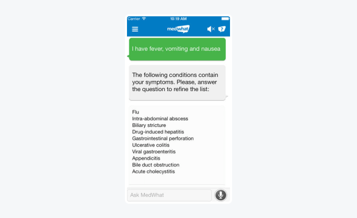 medwhat IA chatbot ejemplo medwhat chatbot ejemplo