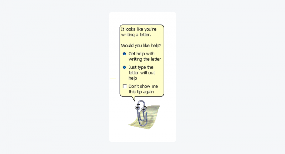 Microsoft's virtual assistant - Clippy